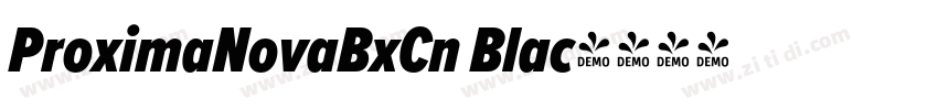 ProximaNovaBxCn Blac字体转换